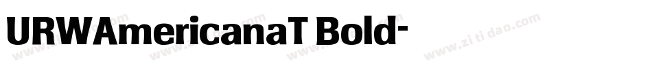 URWAmericanaT Bold字体转换